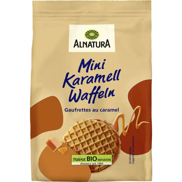 Bio Mini Karamell Waffeln