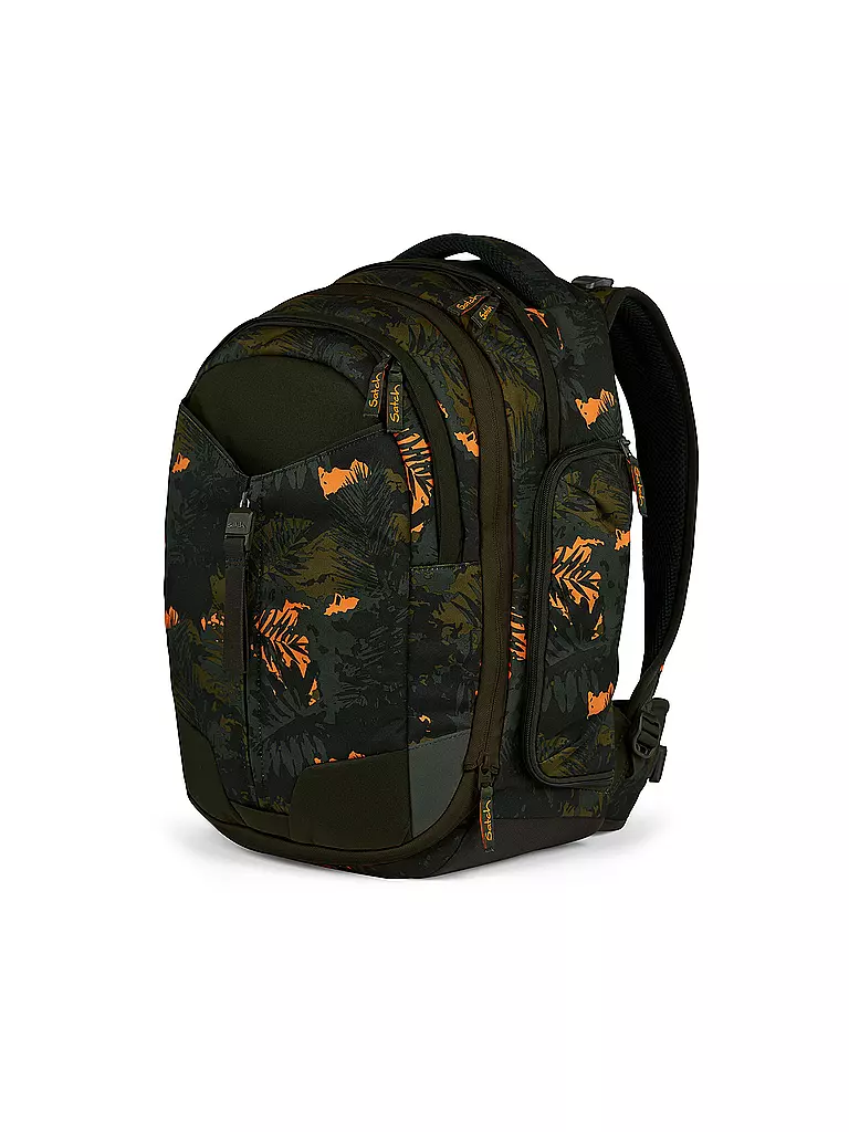 SATCH Schulrucksack Match Jurassic Jungle dunkelgrün