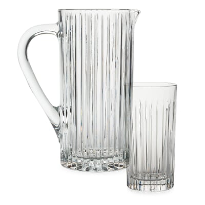 Glaskanne gerippt