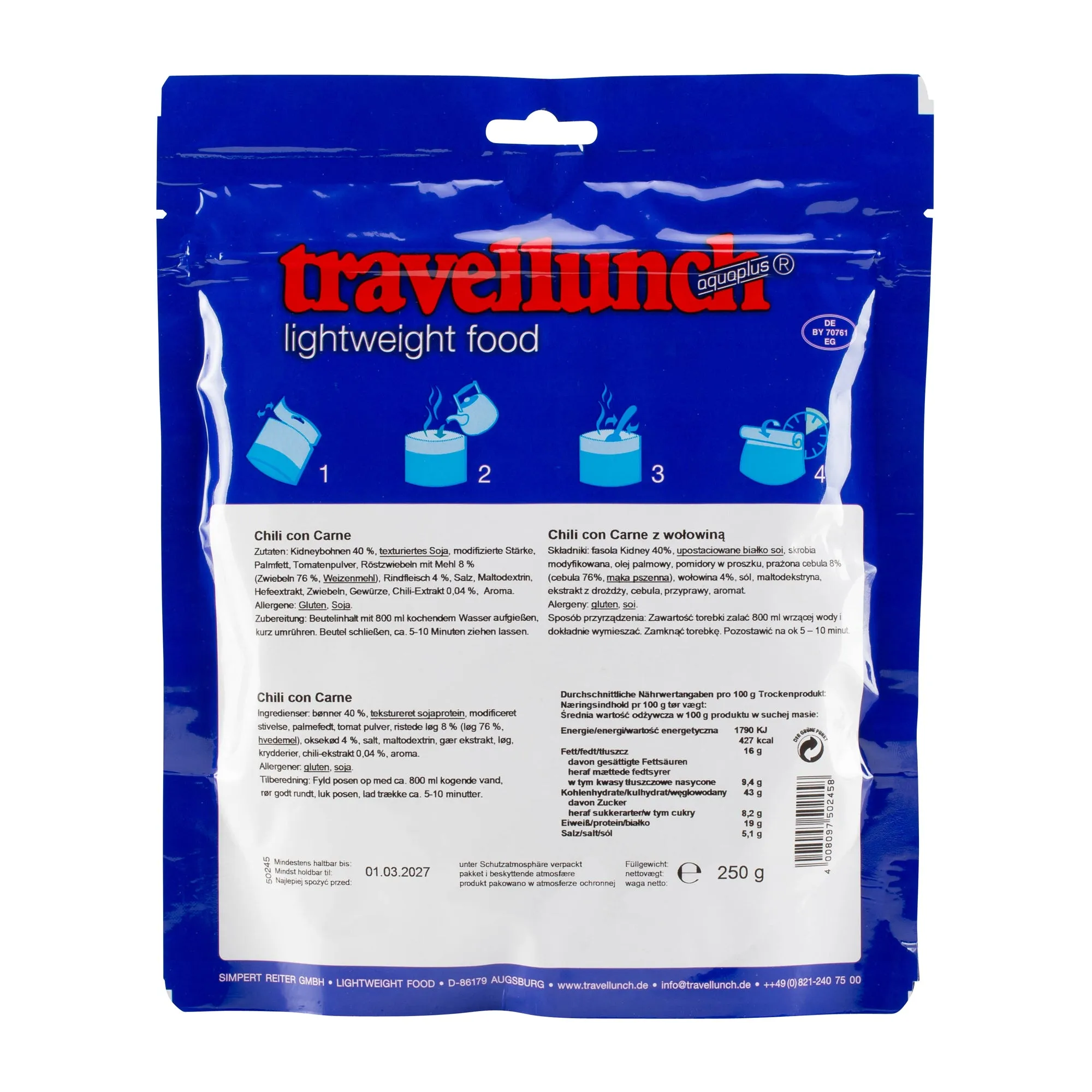 Travellunch -  Chili con Carne 2er Packung
