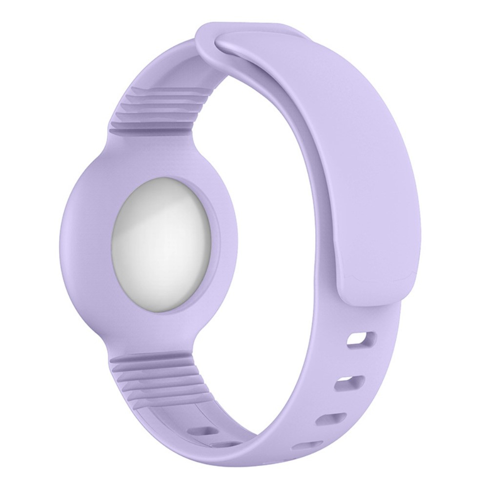 Apple AirTag Silikon Sport Armband (Gelenkumfang 140-220mm) - Lila