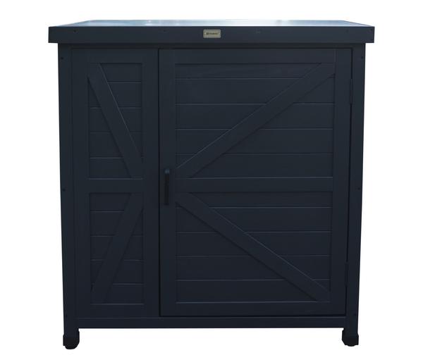 Habau Holz-Gartenschrank Logan, anthrazit, ca.