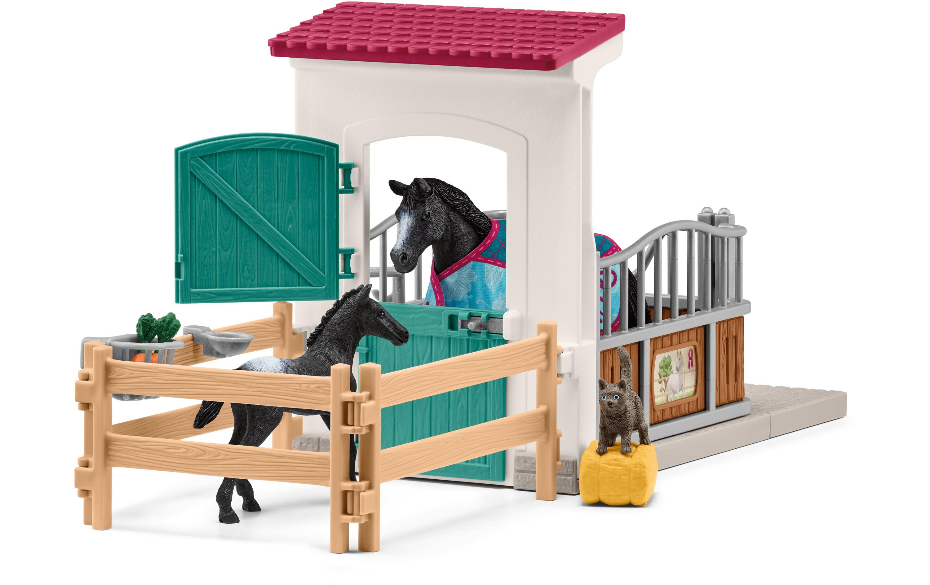 Spielfigurenset Horse Club Pferdebox mit Stute und FohlenPferde-Spielset