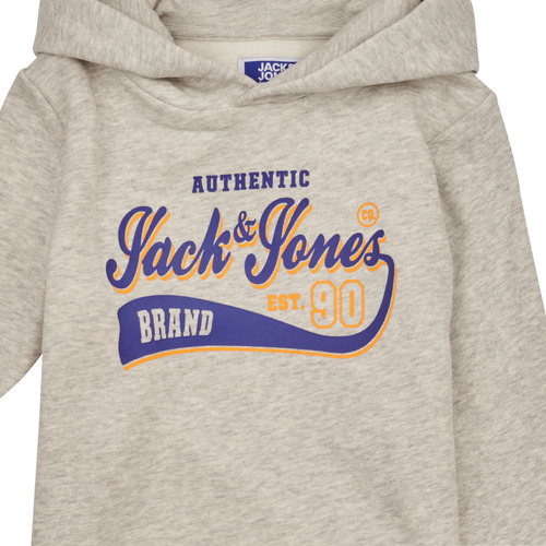 Jack & Jones - JJELOGO SWEAT HOOD 2 COL 23/24 JNR - Gris