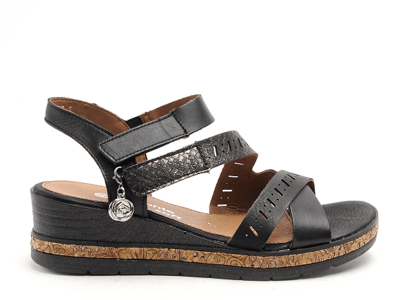 Remonte nu pieds talons femme d3064 noir