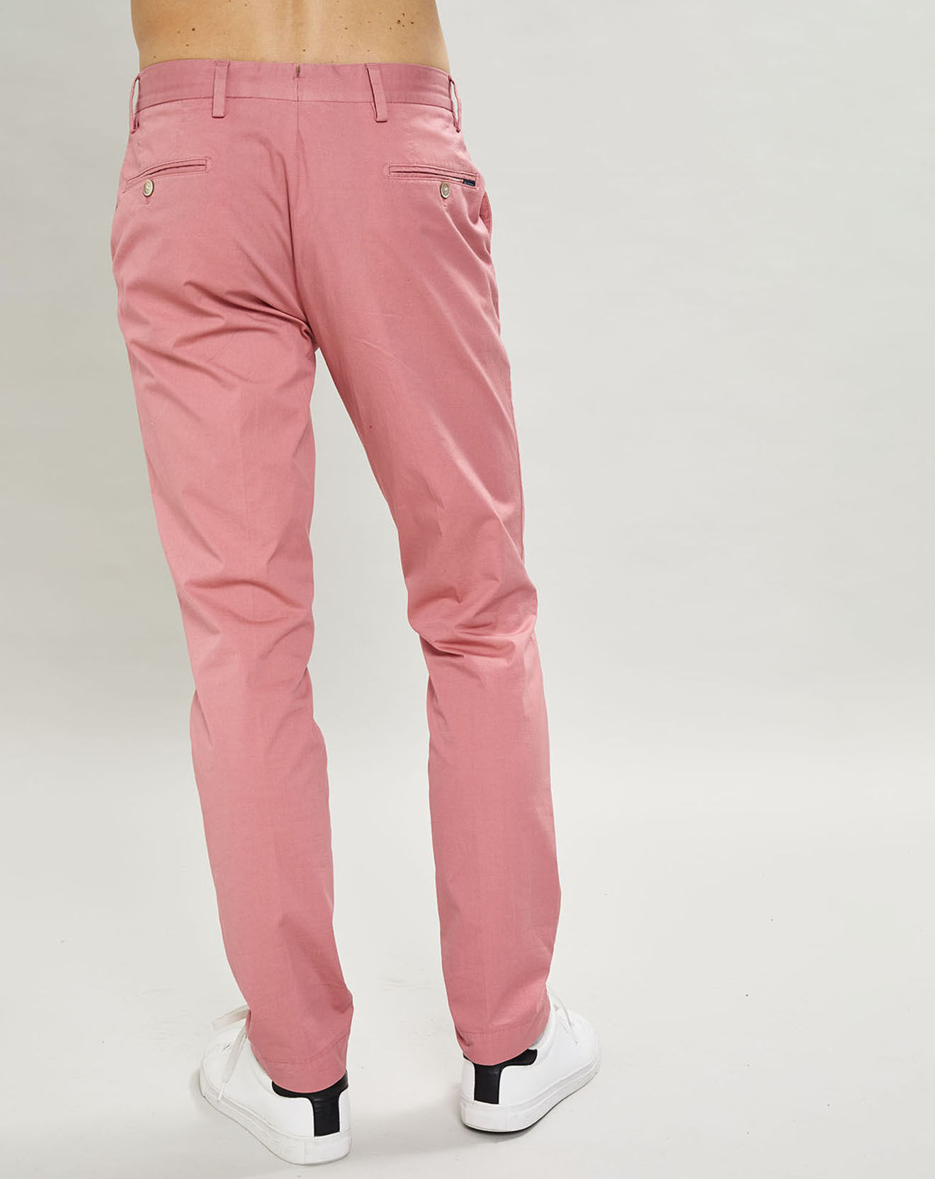 Hackett London Pantalon chino Milleraie rose moyen