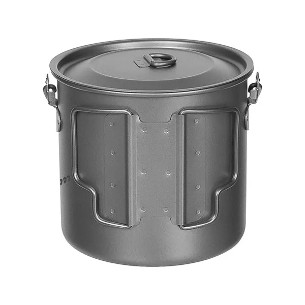 Fox Outdoor -  Topf Titan klein 1.1 L mit Deckel und Klappgriffen