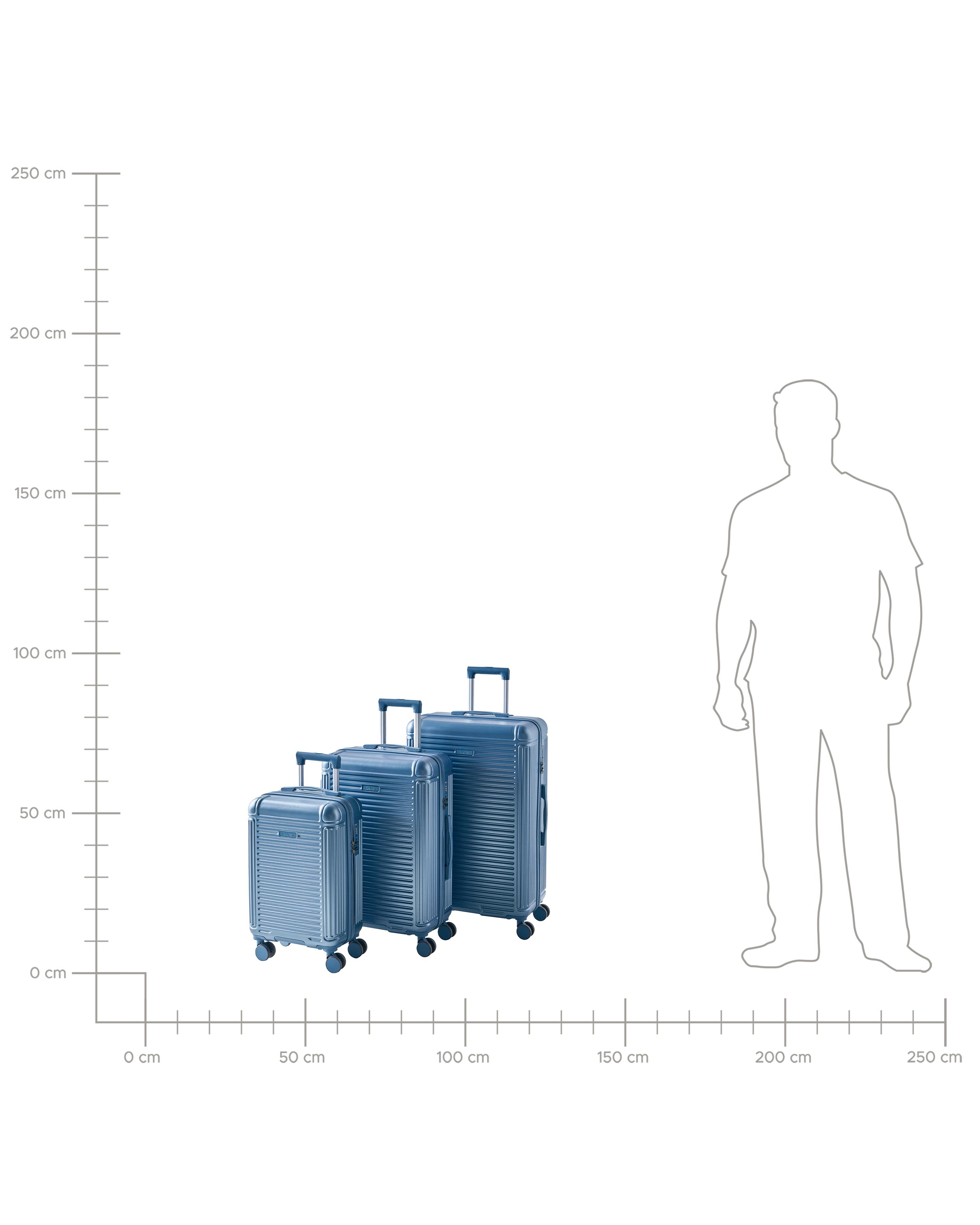 Set van 3 harde koffers MYNTIS Blauw