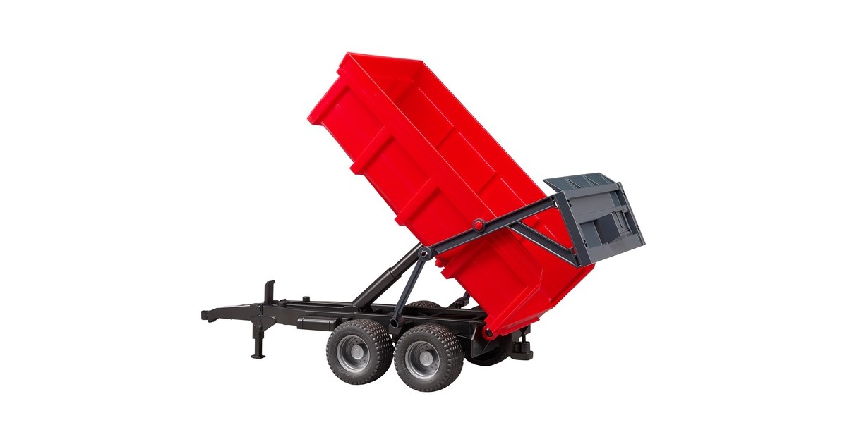 bruderKieptrailer Rood Modelvoertuig  (02211)