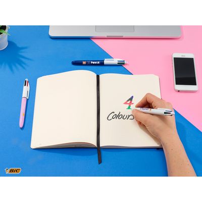 BIC 4 Couleurs - Stylo à bille 4 couleurs - 1 mm - « Who’s The Boss »