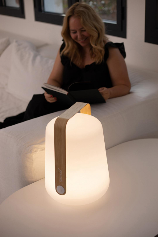 Fermob Balad tafellamp H38 LED oplaadbaar Bamboo