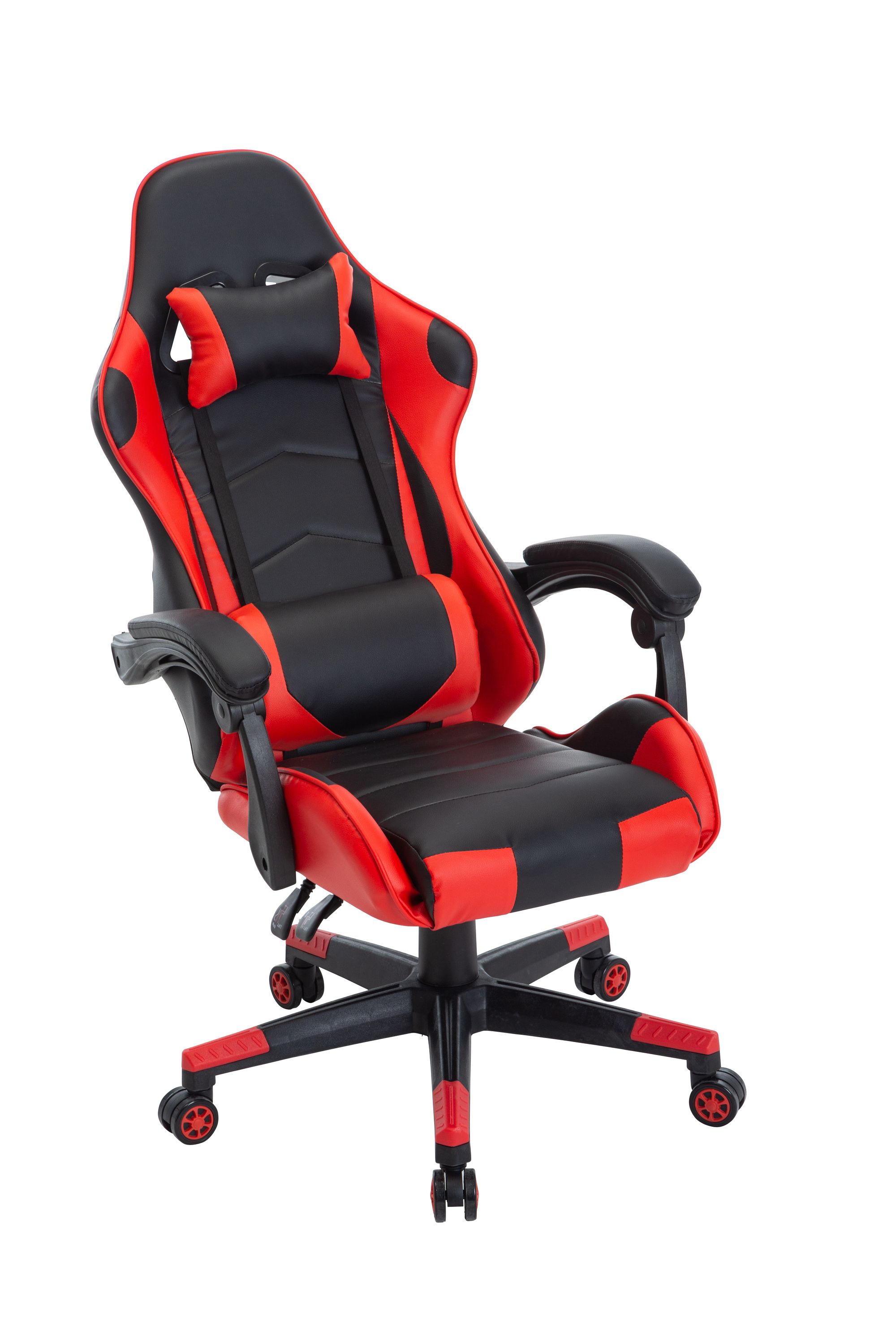 Gamingstuhl Bürostuhl Leder THUNDERBOLT rot