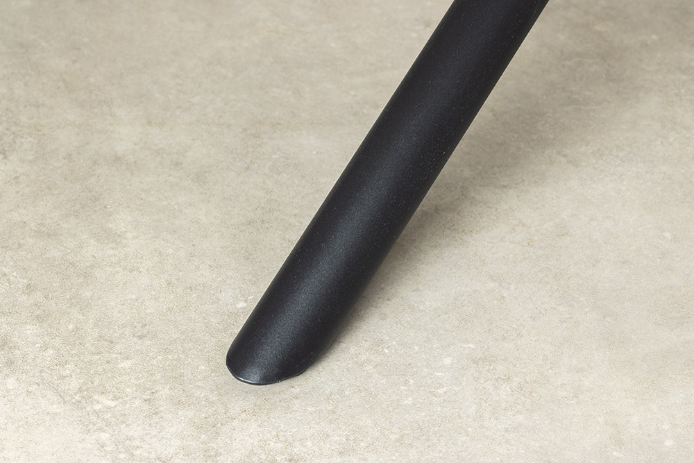 Design Esstisch OSAKA 200cm weiß Keramik schwarz Sterngestell Metall