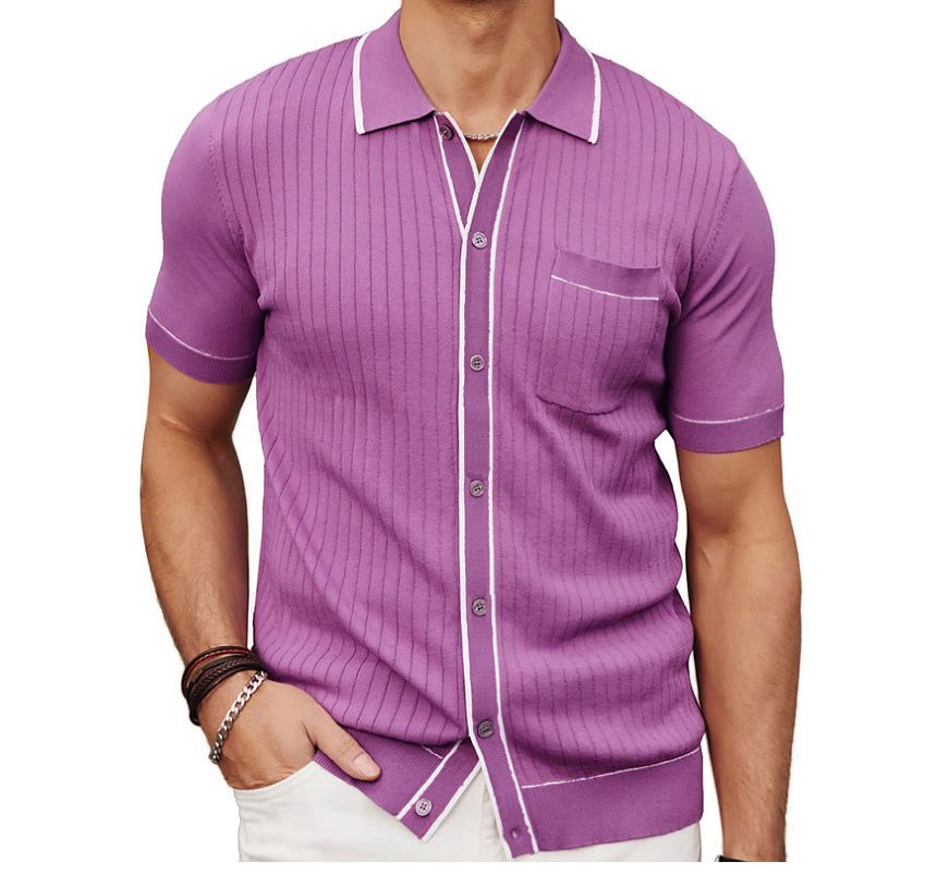 Bolgivy - Poloshirt met korte mouwen en contrasterende afwerking van ribbreisel