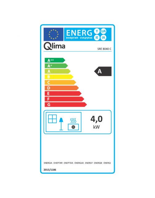 Qlima Kachel Laser Sre8040c - Verwarming -