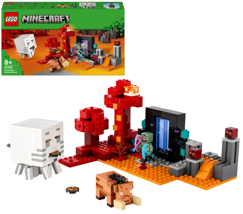 LEGO®MINECRAFT™ 21255 - L'EMBUSCADE AU PORTAIL DU NETHER