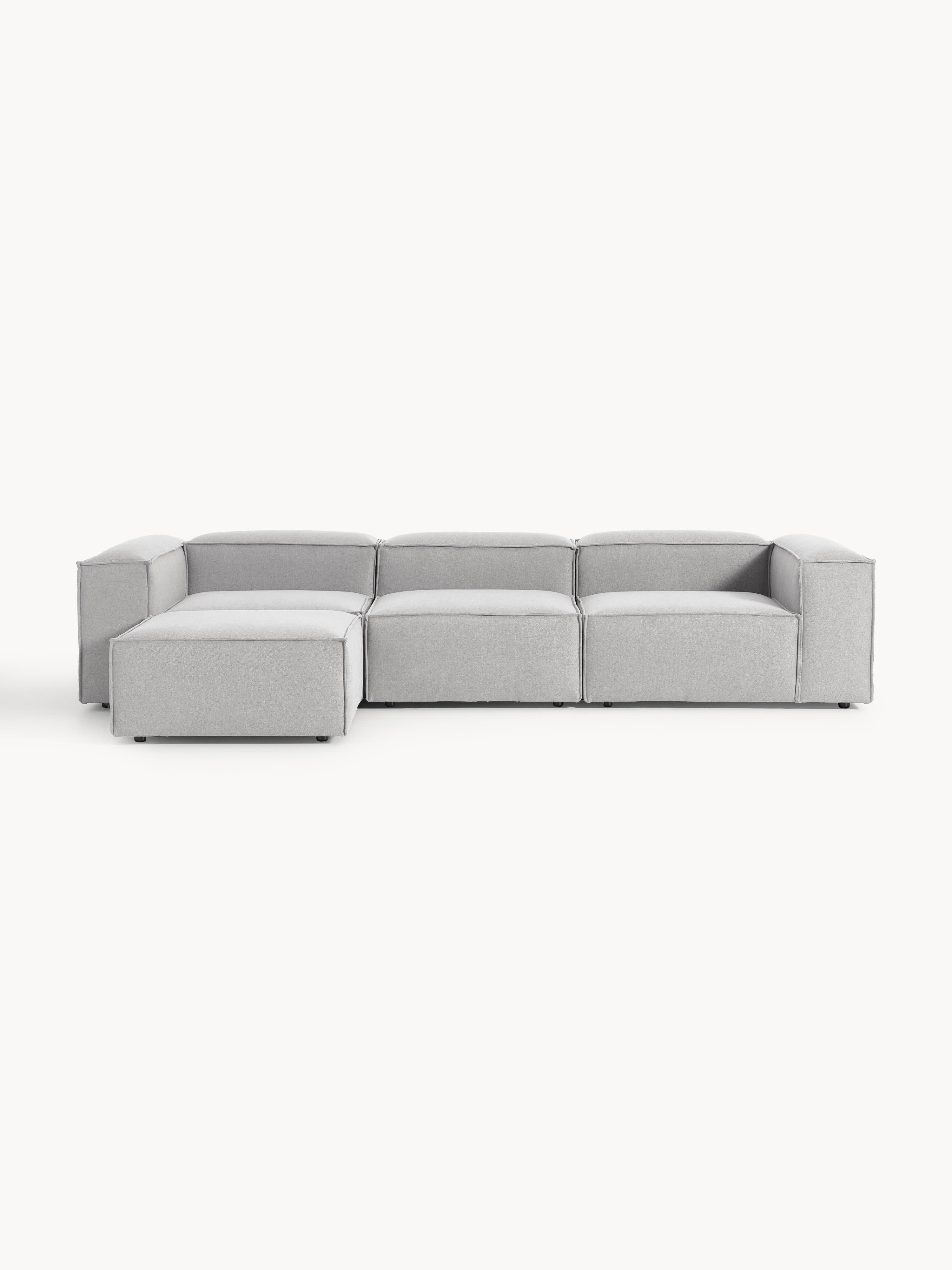 Modulaire bank Lennon (4-zits) met poef (links/rechts)