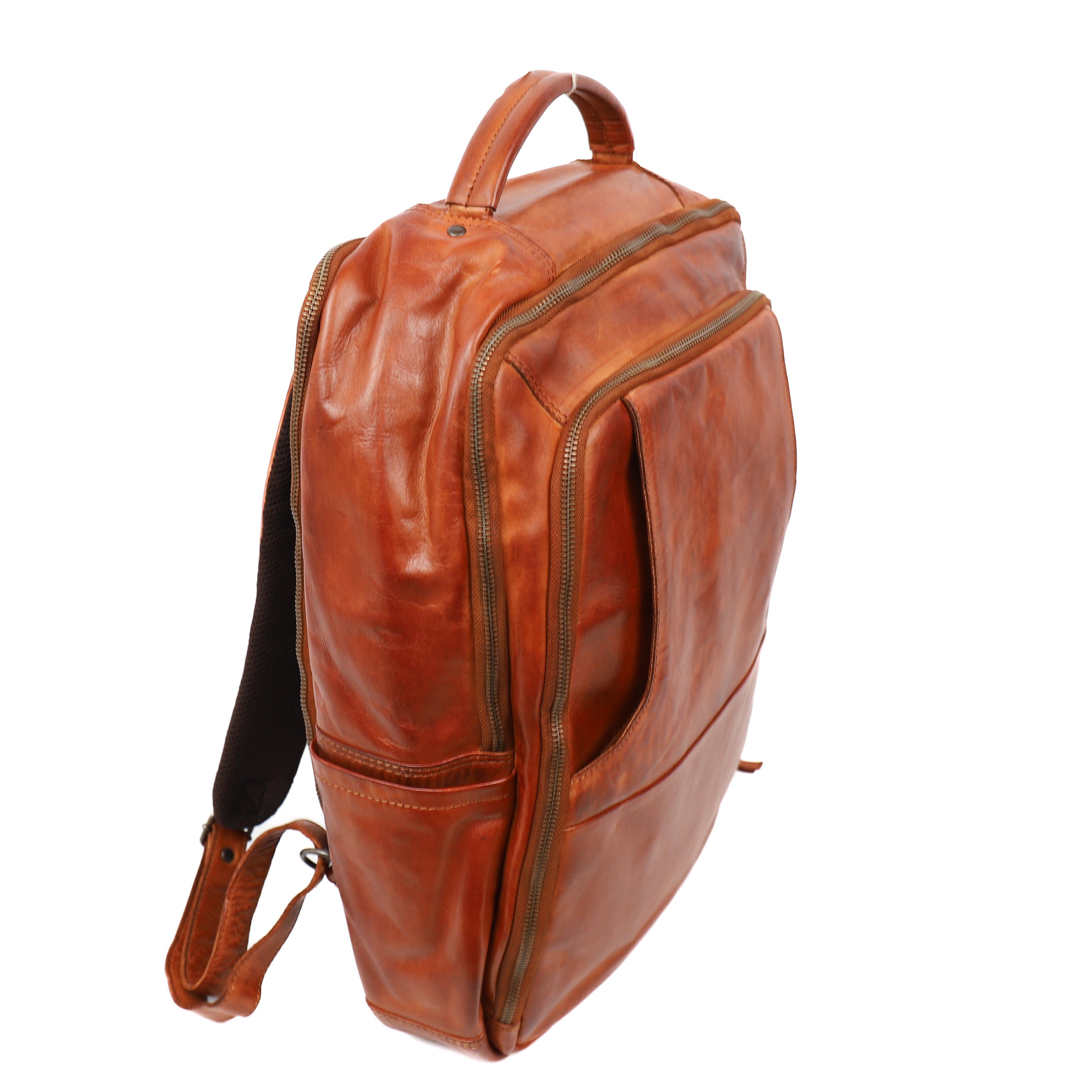 Laptop rugzak 'Jayden' L cognac Cognac