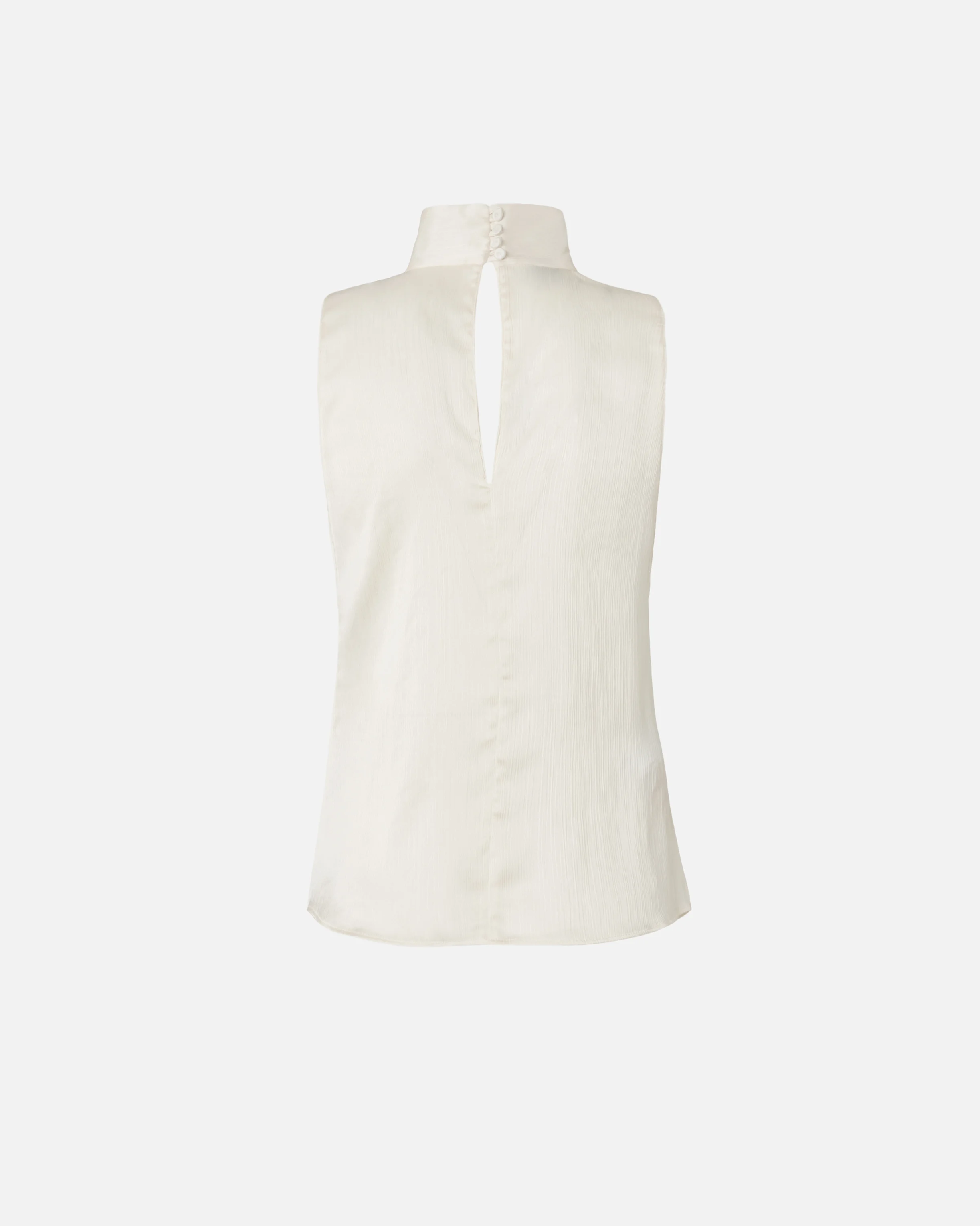 Top drapé ondulé | Blanc