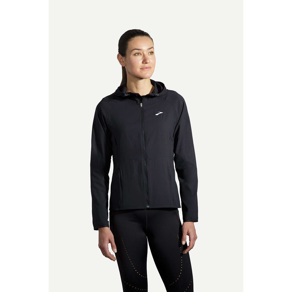 Brooks Canopy Hardloopjack Zwart Dames