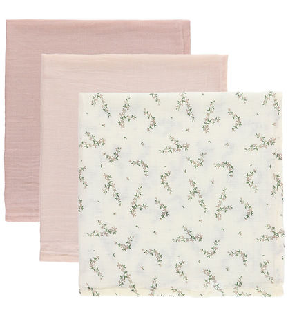 Sebra Spucktücher - 3er-Pack - 75x75 cm - Rose