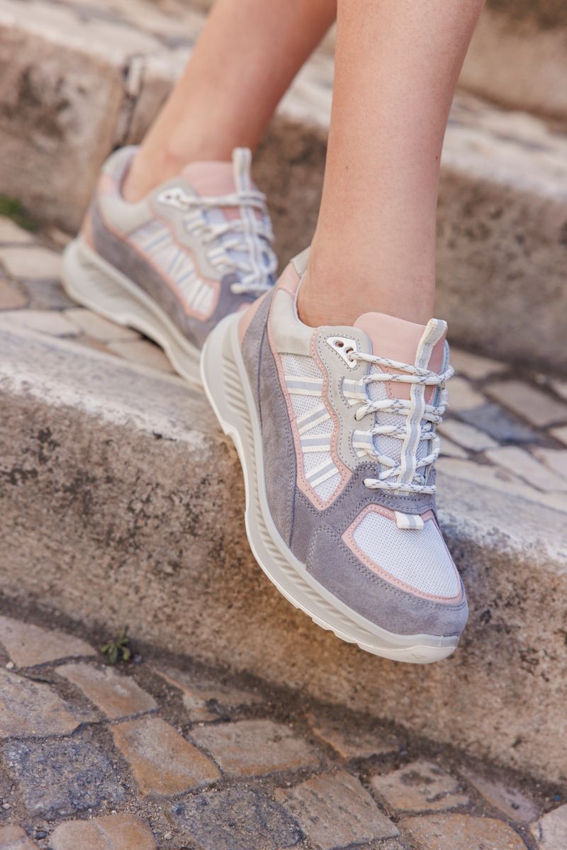 Xsensible Colorado Stretchwalker Sneakers Grijs Dames