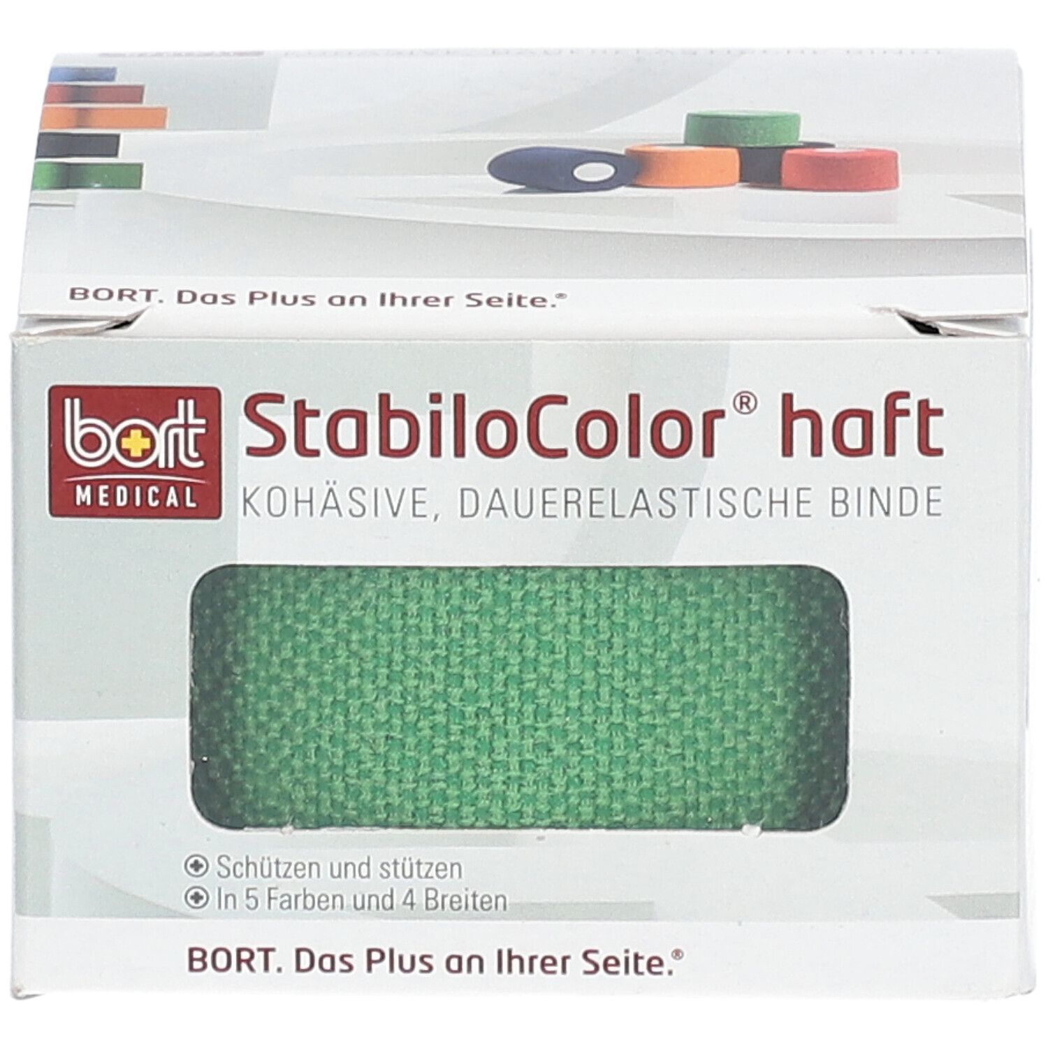 BORT StabiloColor® haft Binde 4 cm grün