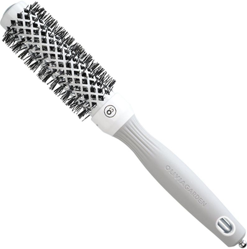 Olivia Garden - Expert Blowout Shine - Haarborstel - Wit/Grijs - 25mm
