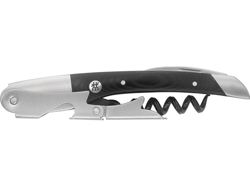 Zwilling Kellnermesser Classic Matt, 12.1 x 2.6 cm Zusammenklappbarer Kellnermesser mit 3-in-1-Funktion