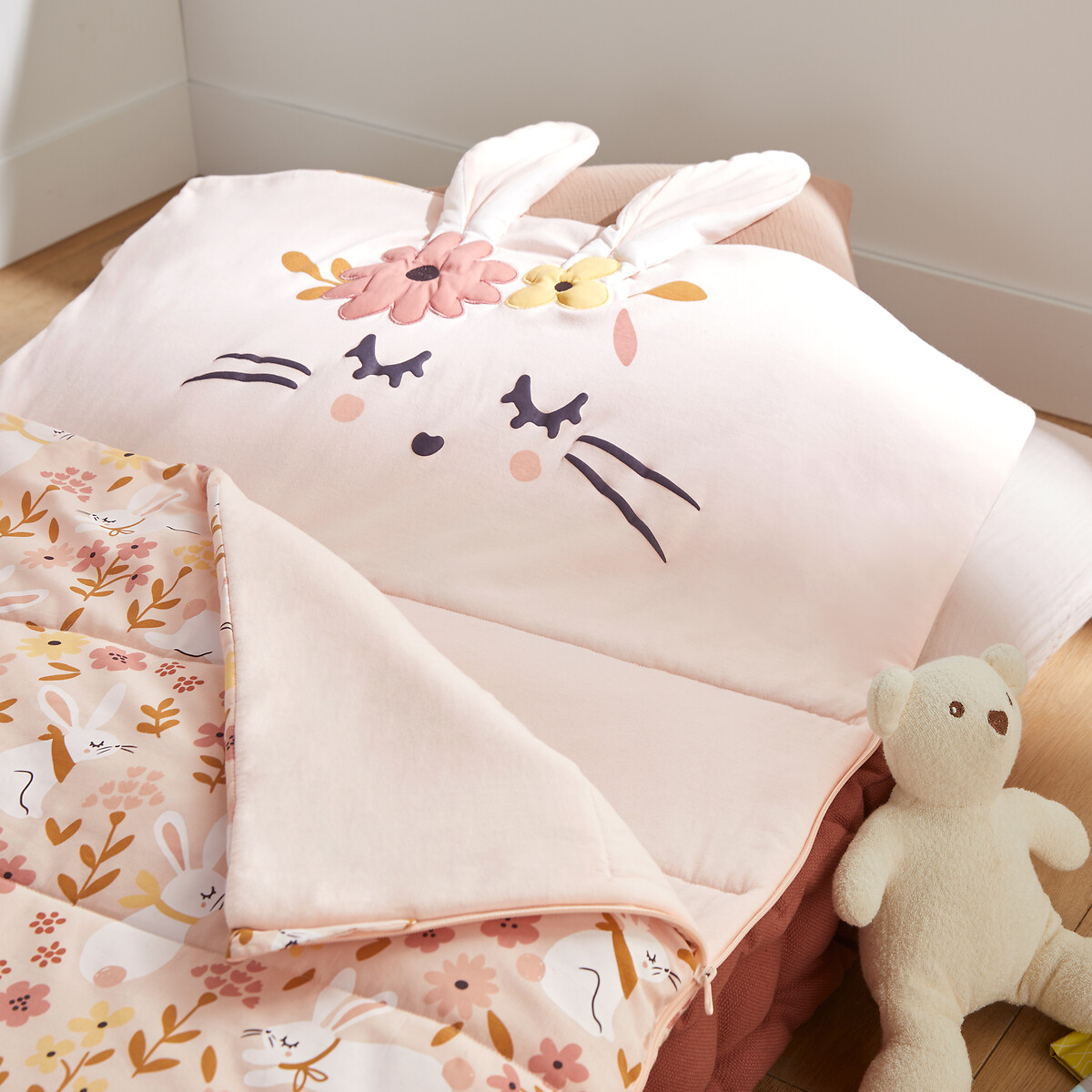 LA REDOUTE INTERIEURS<br>Saco de dormir, Lapin florido