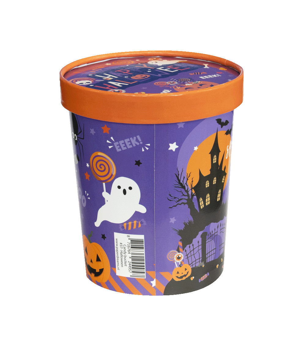 Halloween Snoepbakje Happy Halloween 12cm