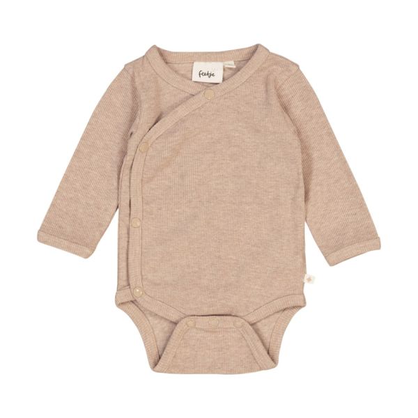 Feetje The Magic is in You Rib Wikkelromper – Mt. 50 - Taupe Melange