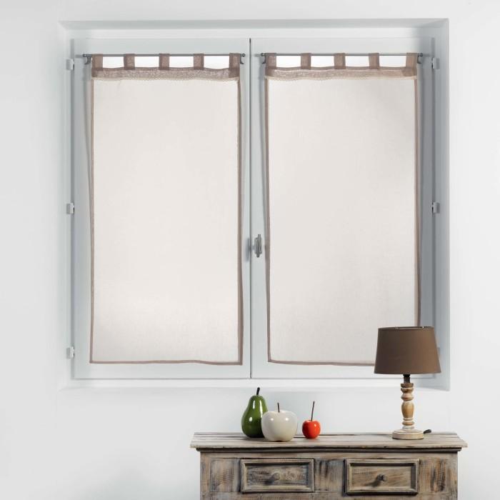 PAIRE DROITE PASSANTS 2X60X160CM VOILE CAMILLA LIN