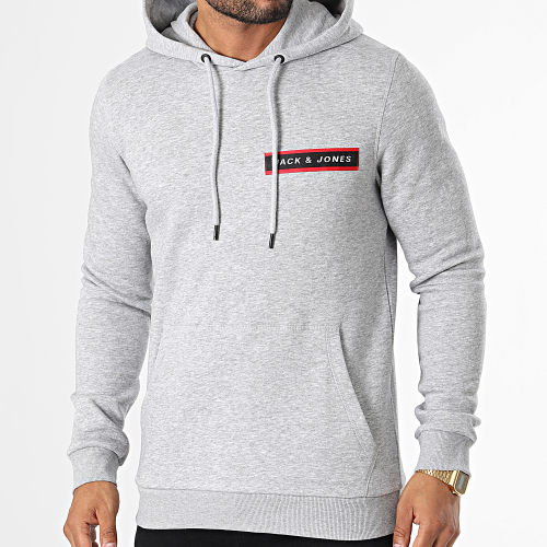 Sweat Capuche Xander Gris Chiné