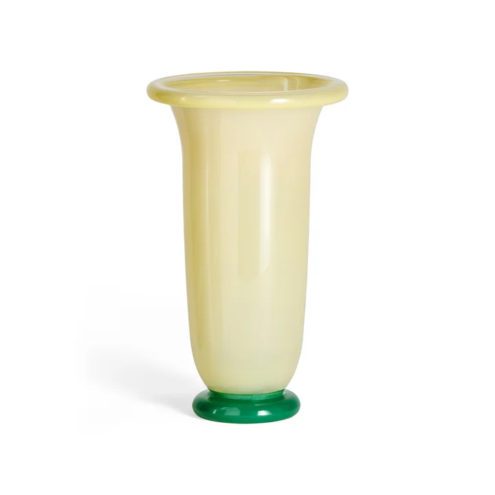 HAY - Empire Vase, large, sand / lemon / grün