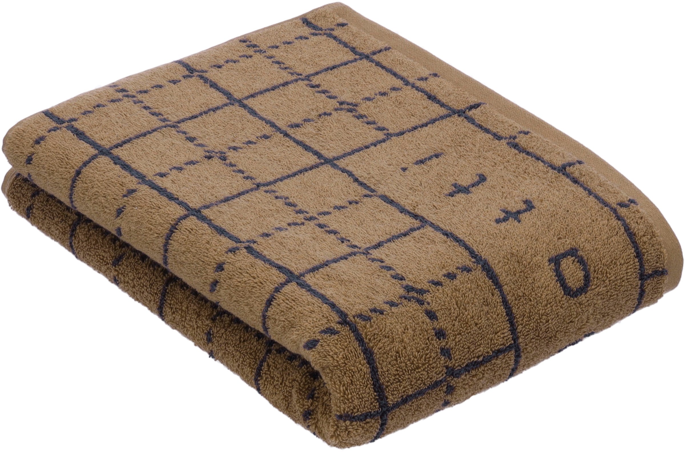 bugatti Badetuch »Perezzi« Jacquard in smartem Karolook