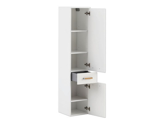 Hoge kast Möbelpartner Duo BxHxD 32,7 x 160,1 cm x 35,3 cm Frontkleur wit
