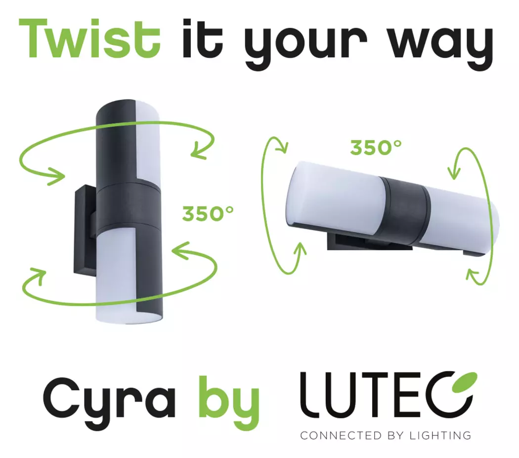 LED-Außenwandleuchte Cyra