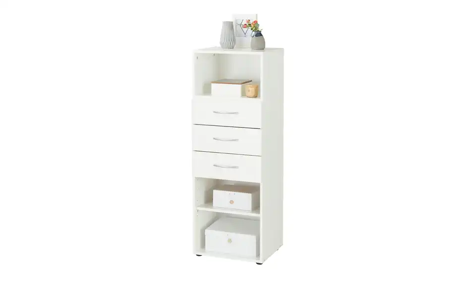 Regal Multischrank-System 45 cm 126 cm Weiß