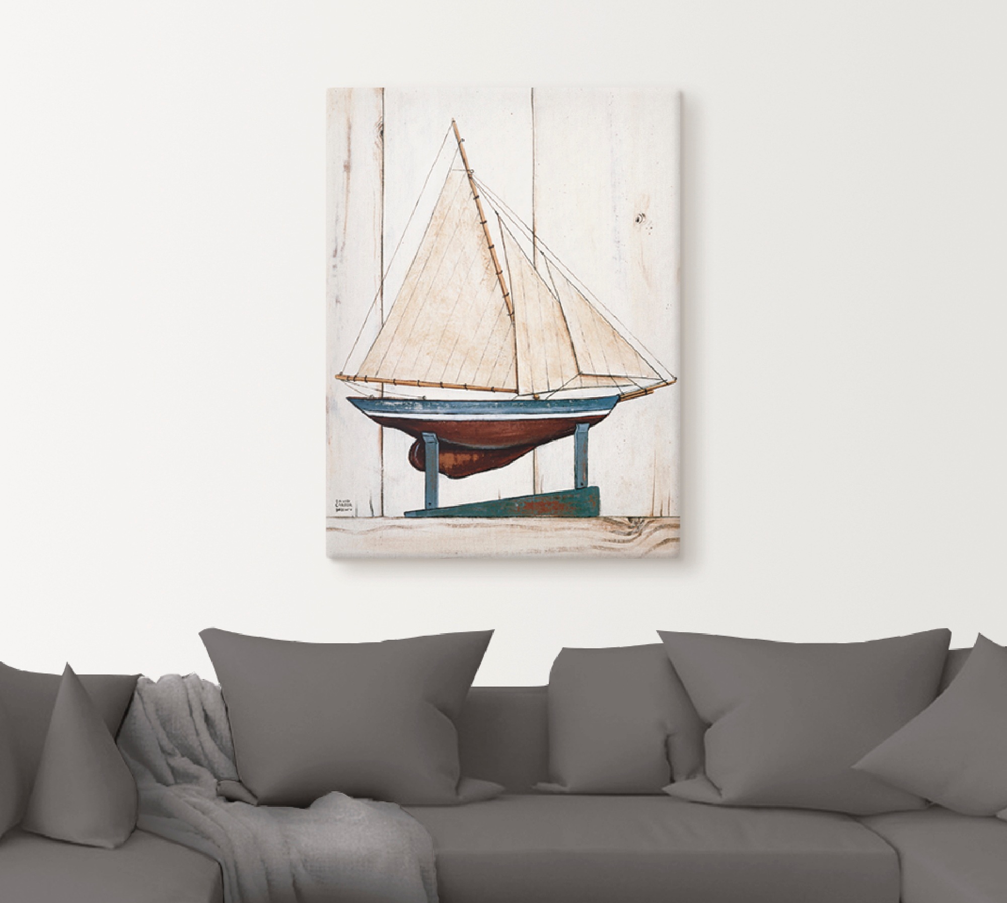 Artland Leinwandbild »Rennjacht« Boote & Schiffe 1 Stk. tlg. auf Keilrahmen gespannt