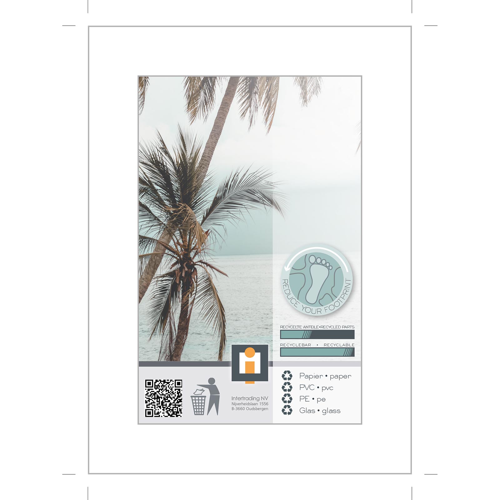 Bilderrahmen - silber - 19x14 cm