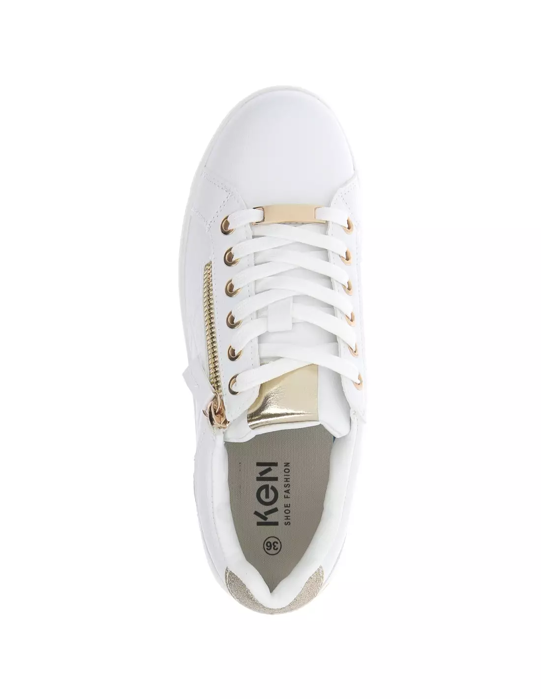 CLAUDIA GHIZZANI 2AA2110101 - Baskets 1185Whitegoldpu