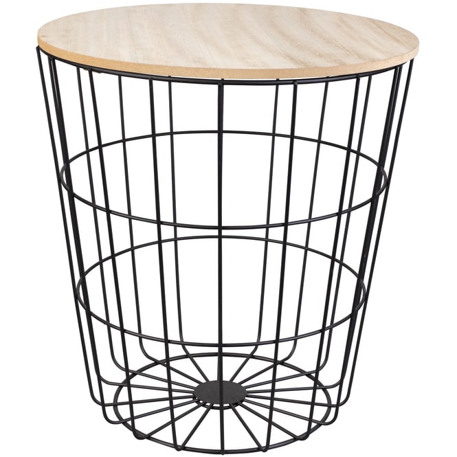 Beistelltisch - Ø = ca. 39 cm - schwarz