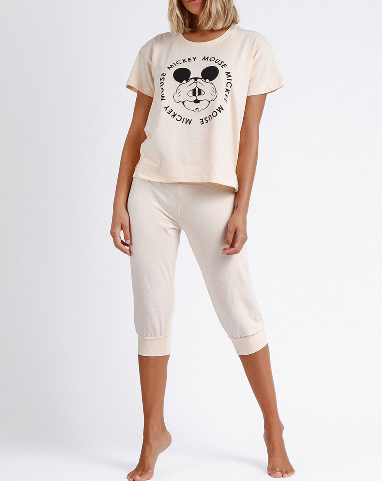 28 Pyjama de sport Pirate Mickey orange pêche