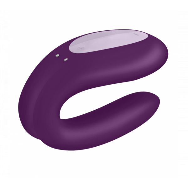 Satisfyer Vibrador Para Casal Com App Double Joy Roxo