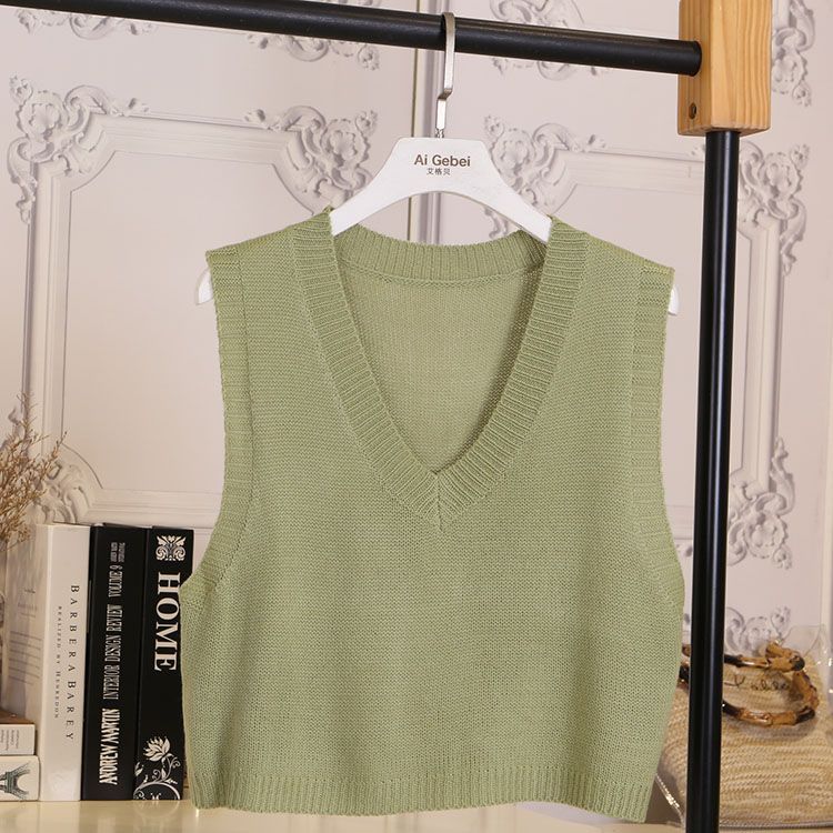 Mikiko - Cropped V-hals trui vest