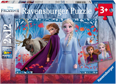 Ravensburger Disney Frozen Puslespill, 2x12 Brikker