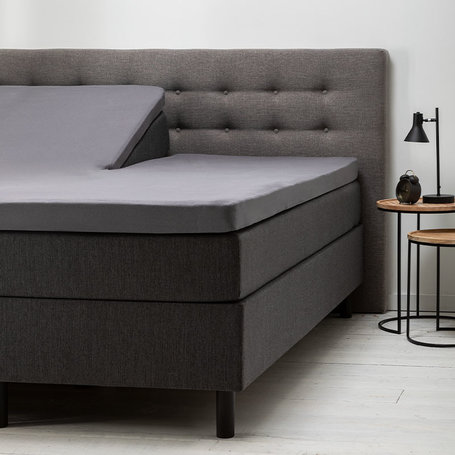 Hoeslaken Comfort Jersey - Splittopper -  Antraciet