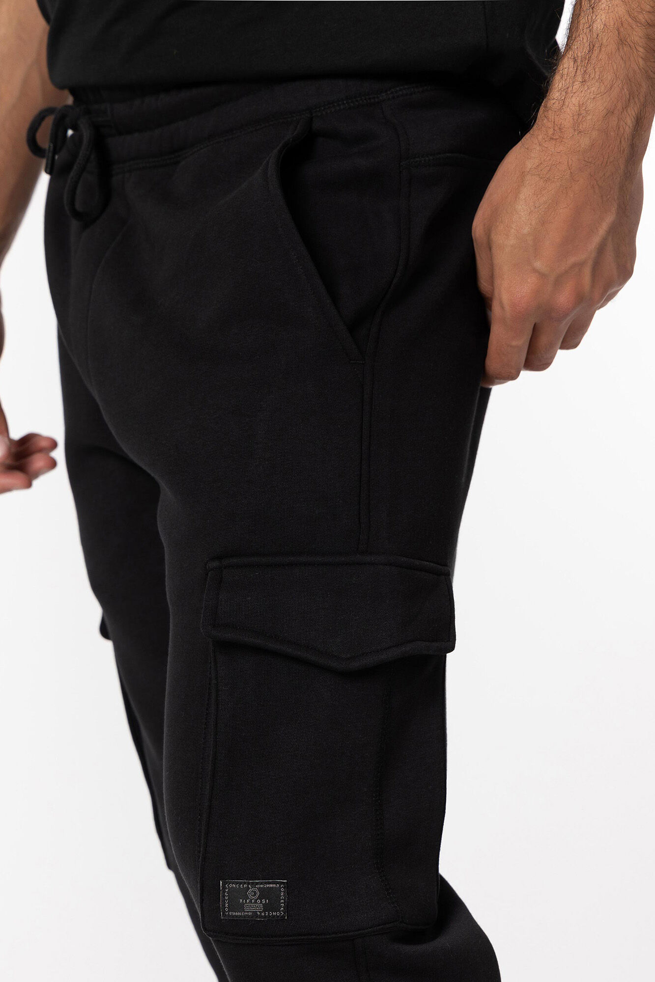 Calça cargo jogger com cordão