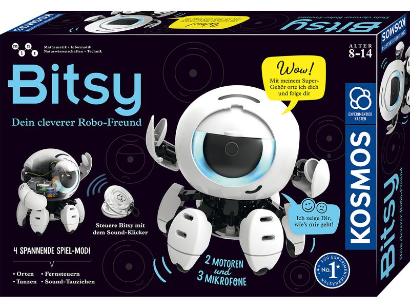 Kosmos Experimentierkasten Bitsy – Dein cleverer Robo-Freun Hightech-Freund fürs Kinderzimmer
